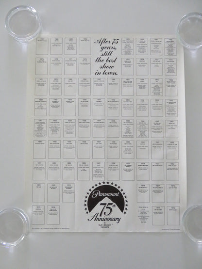 PARAMOUNT 75TH ANNIVERSARY - B VHS VIDEO POSTER 1987 - Rendezvous Cinema