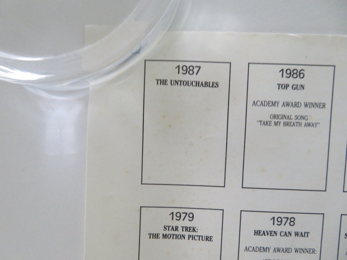 PARAMOUNT 75TH ANNIVERSARY - B VHS VIDEO POSTER 1987 - Rendezvous Cinema