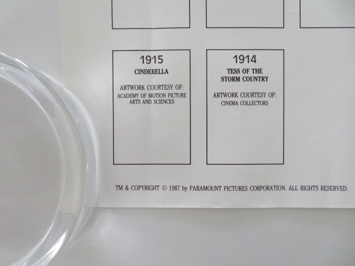 PARAMOUNT 75TH ANNIVERSARY - B VHS VIDEO POSTER 1987 - Rendezvous Cinema