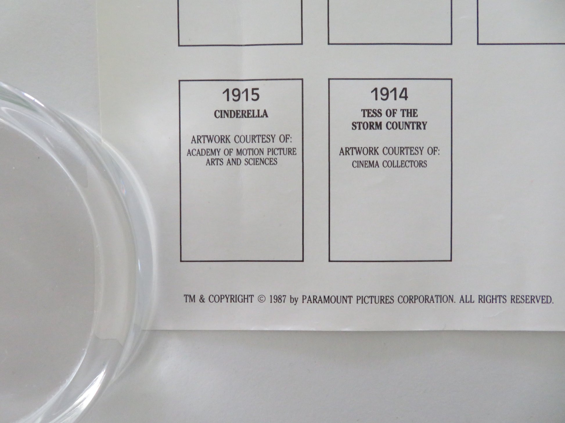 PARAMOUNT 75TH ANNIVERSARY - B VHS VIDEO POSTER 1987 - Rendezvous Cinema