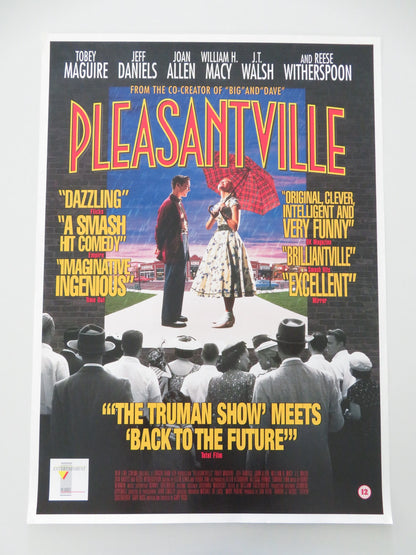 PLEASANTVILLE VHS VIDEO POSTER ROLLED TOBEY MAGUIRE JEFF DANIEL 1998 - Rendezvous Cinema