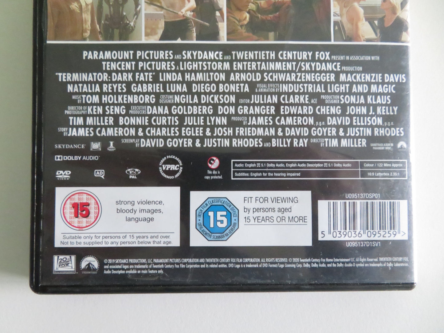 TERMINATOR DARK FATE (DVD) LINDA HAMILTON ARNOLD SCHWARZENEGGER 2019 REGION 2