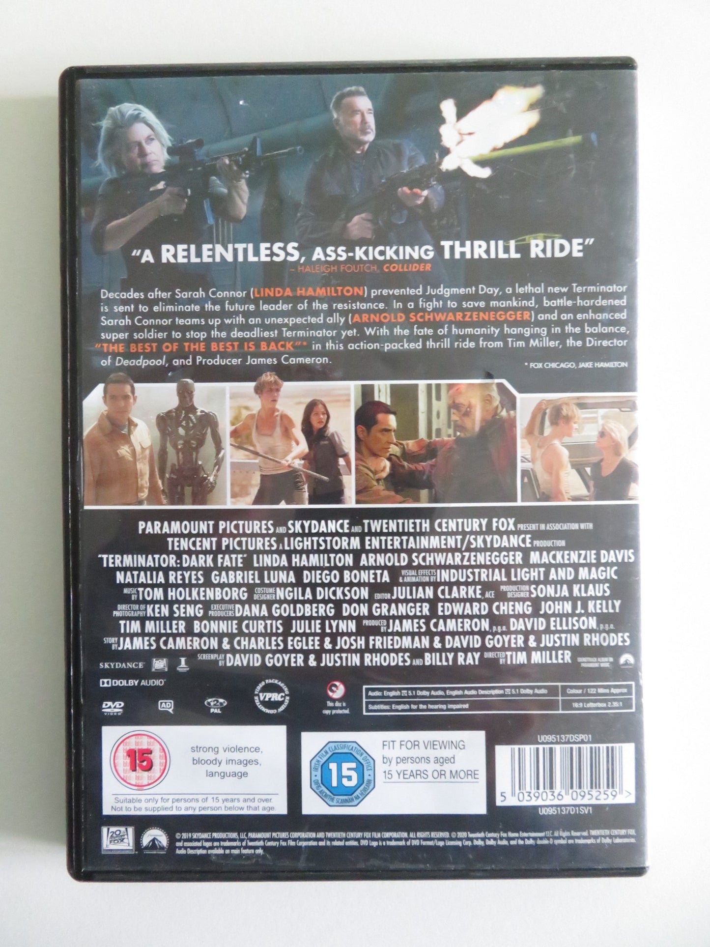 TERMINATOR DARK FATE (DVD) LINDA HAMILTON ARNOLD SCHWARZENEGGER 2019 REGION 2