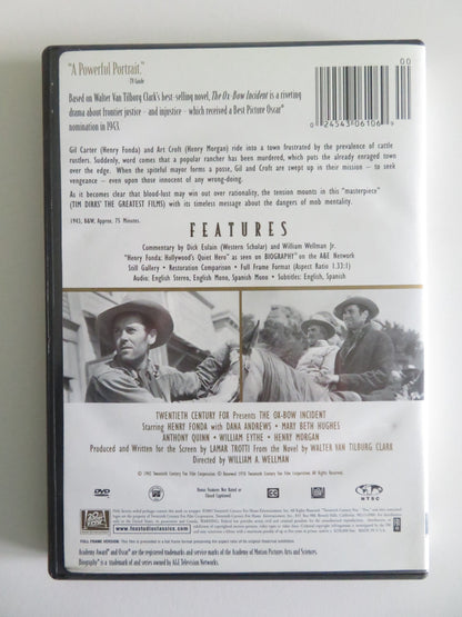THE OX-BOW INCIDENT (DVD) HENRY FONDA  ANTHONY QUINN 1943 REGION 1