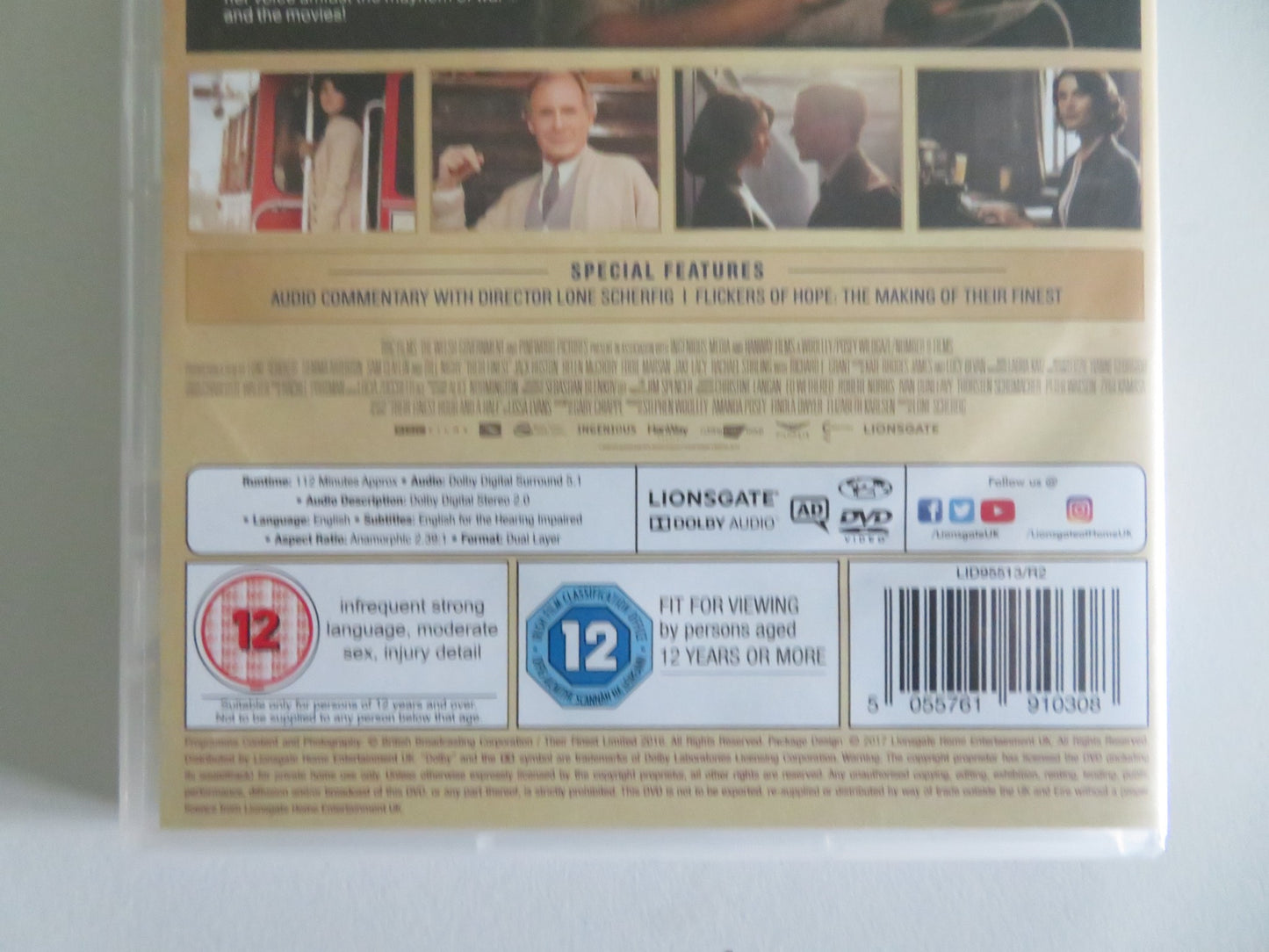 THEIR FINEST (DVD) GEMMA ARTERTON BILL NIGHY 2016 REGION 2
