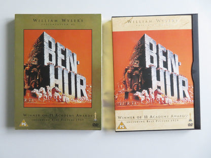 BEN HUR (DVD) CHARLTON HESTON JACK HAWKINS 1959 REGION 2