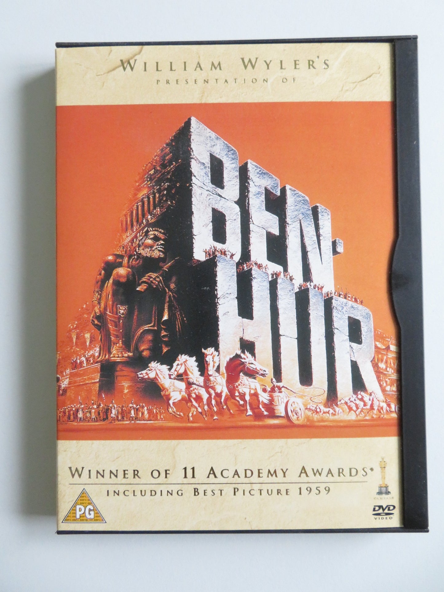 BEN HUR (DVD) CHARLTON HESTON JACK HAWKINS 1959 REGION 2