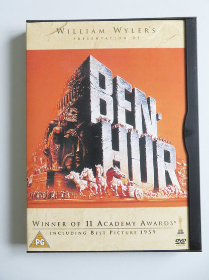 BEN HUR (DVD) CHARLTON HESTON JACK HAWKINS 1959 REGION 2