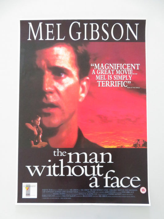 THE MAN WITHOUT A FACE VHS VIDEO POSTER ROLLED MEL GIBSON NICK STAHL 1993 - Rendezvous Cinema