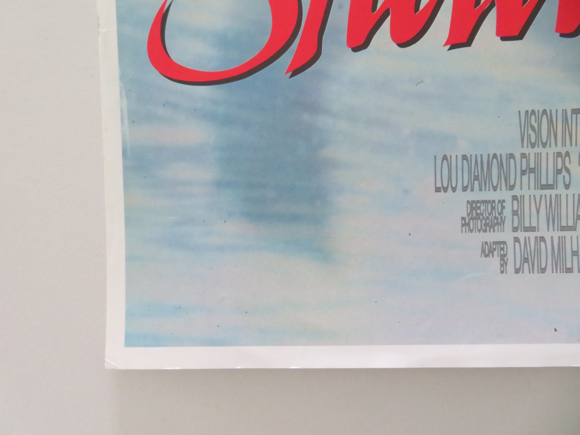 SHADOW OF THE WOLF VHS VIDEO POSTER ROLLED LOU DIAMOND PHILLIPS 1992 - Rendezvous Cinema