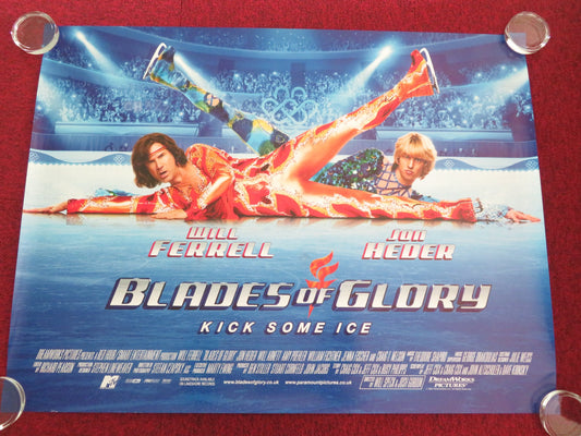 BLADES OF GLORY UK QUAD ROLLED POSTER WILL FERRELL JON HEDER 2007 - Rendezvous Cinema