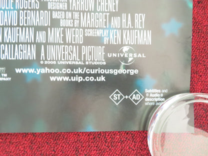 CURIOUS GEORGE - B UK QUAD ROLLED POSTER WILL FERRELL DREW BARRYMORE 2006 - Rendezvous Cinema