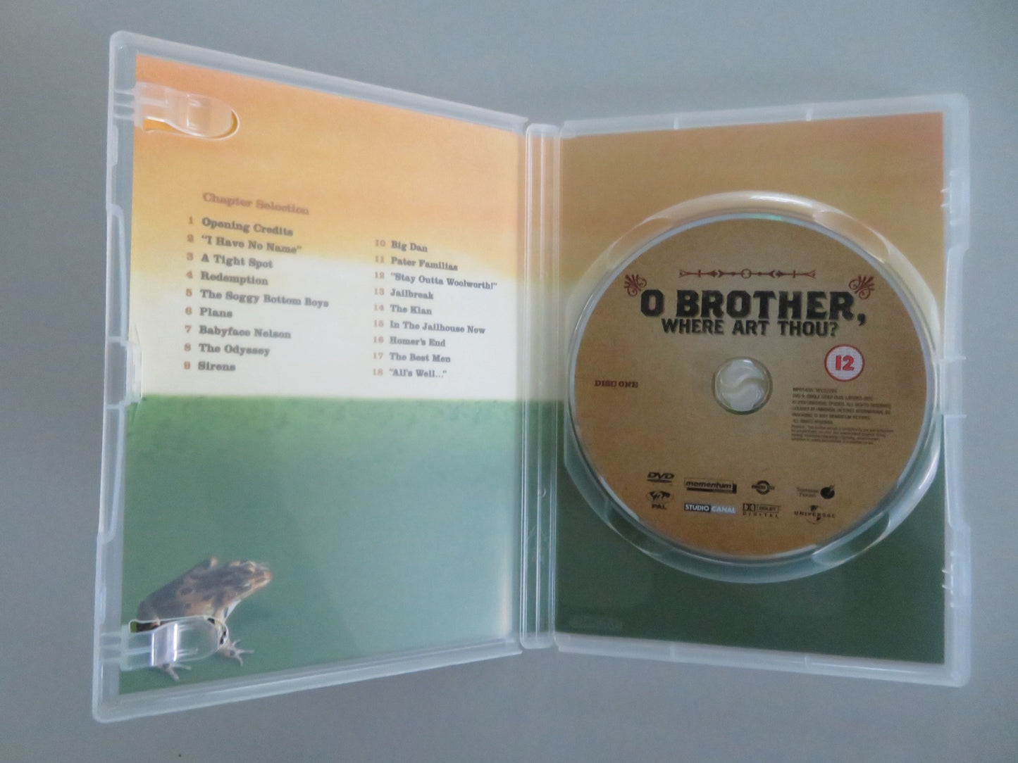 O BROTHER, WHERE ART THOU? (DVD) GEORGE CLOONEY JOHN TURTURRO 2000 REGION 2