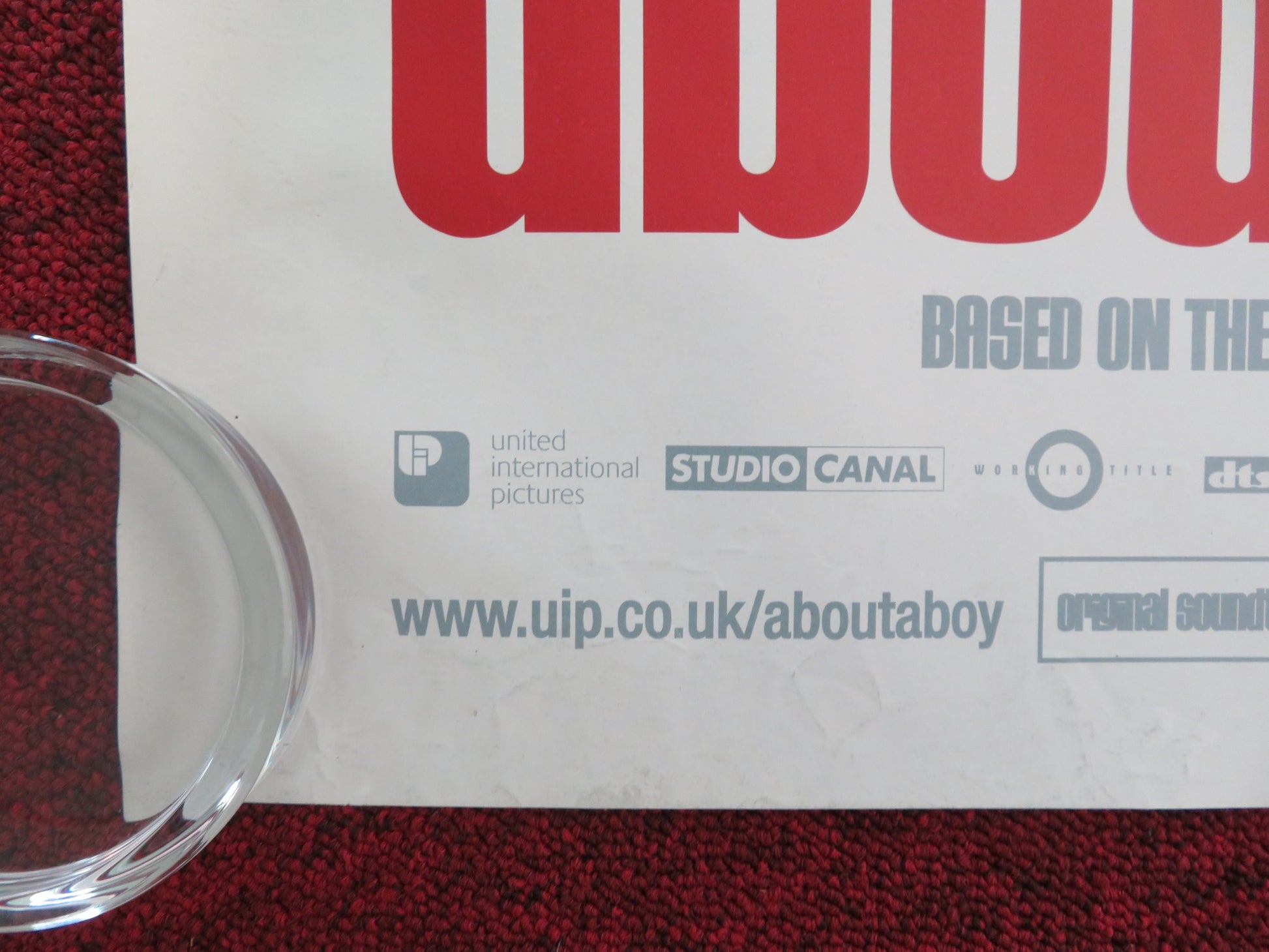 ABOUT A BOY - B UK QUAD ROLLED POSTER HUGH GRANT NICHOLAS HOULT 2002 - Rendezvous Cinema