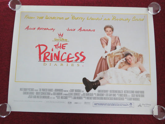 THE PRINCESS DIARIES UK QUAD ROLLED POSTER ANNE HATHAWAY JULIE ANDREW 2001 - Rendezvous Cinema