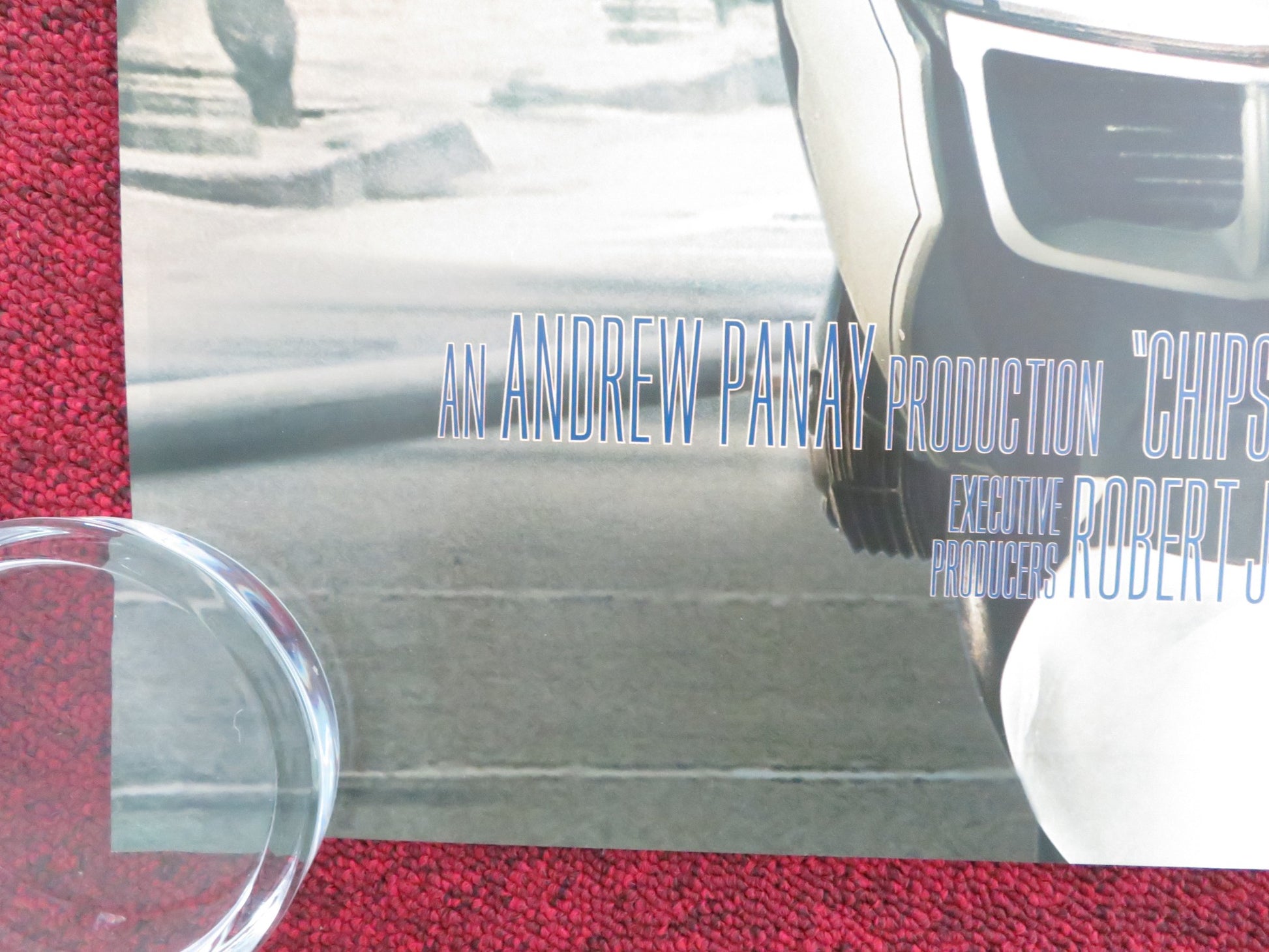 CHIPS UK QUAD ROLLED POSTER MICHAEL PENA DAX SHEPARD 2017 - Rendezvous Cinema