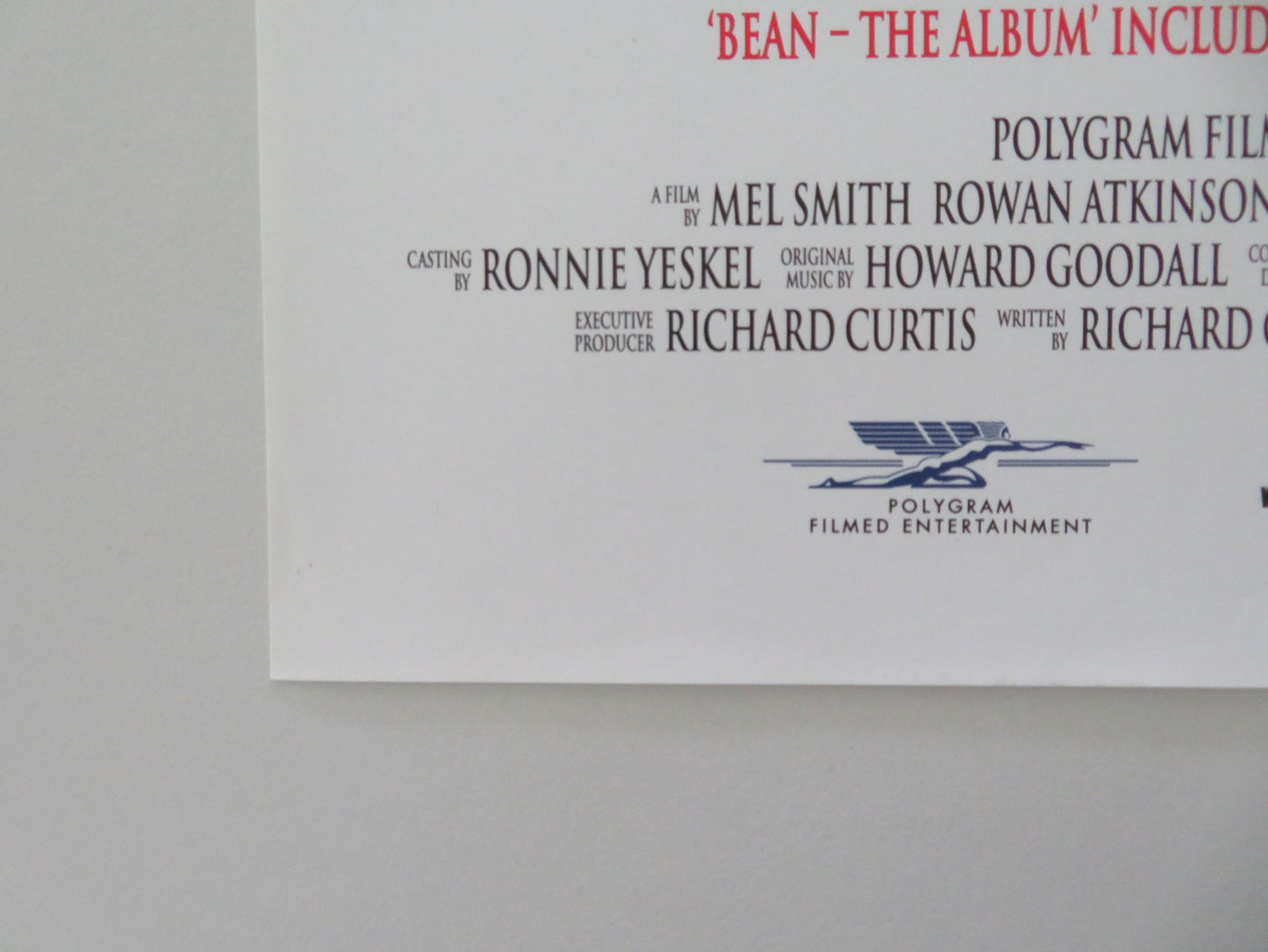 BEAN VHS VIDEO POSTER ROWAN ATKINSON JOHN MILLS 1997 - Rendezvous Cinema
