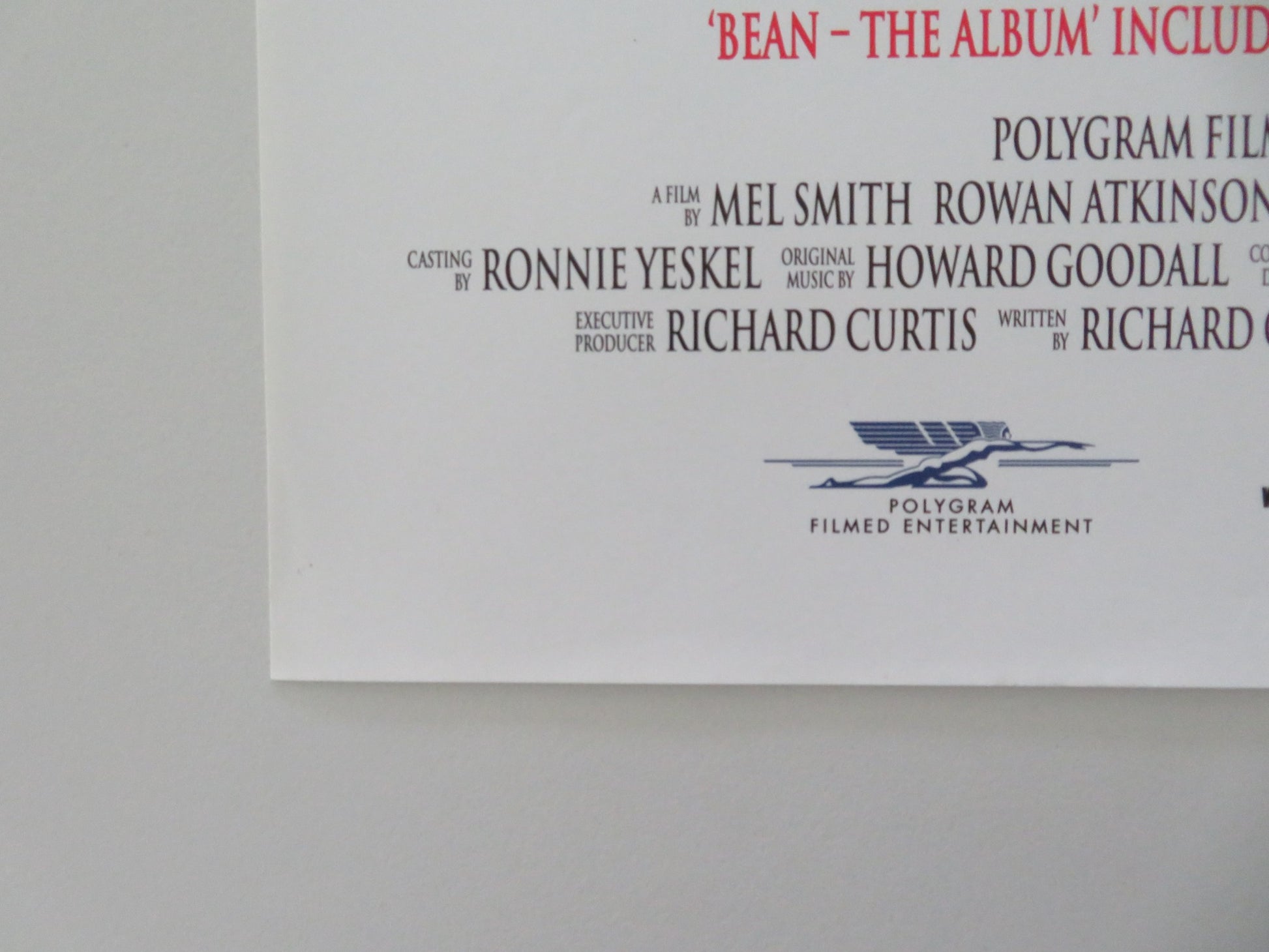 BEAN VHS VIDEO POSTER ROWAN ATKINSON JOHN MILLS 1997 - Rendezvous Cinema