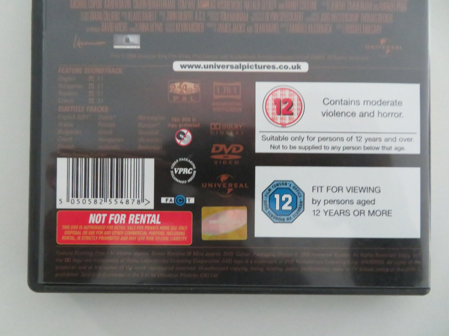 THE SCORPION KING 2: RISE OF A WARRIOR (DVD) RANDY COUTURE WU 2008 REGION 2,4,5 - Rendezvous Cinema