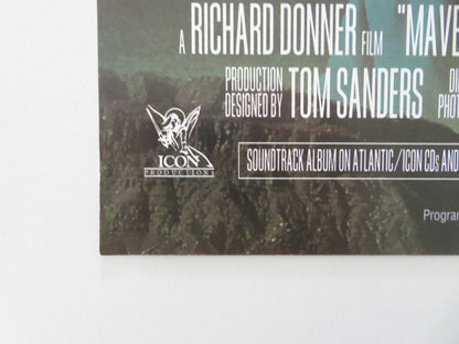 MAVERICK VHS VIDEO POSTER MEL GIBSON JODIE FOSTER 1994 - Rendezvous Cinema