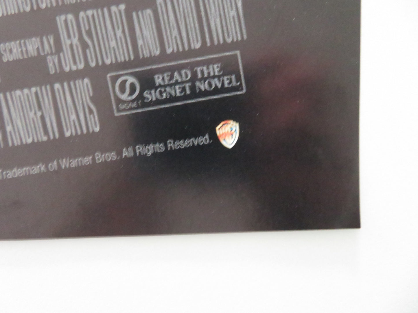 THE FUGITIVE VHS VIDEO POSTER HARRISON FORD TOMMY LEE JONES 1993 - Rendezvous Cinema