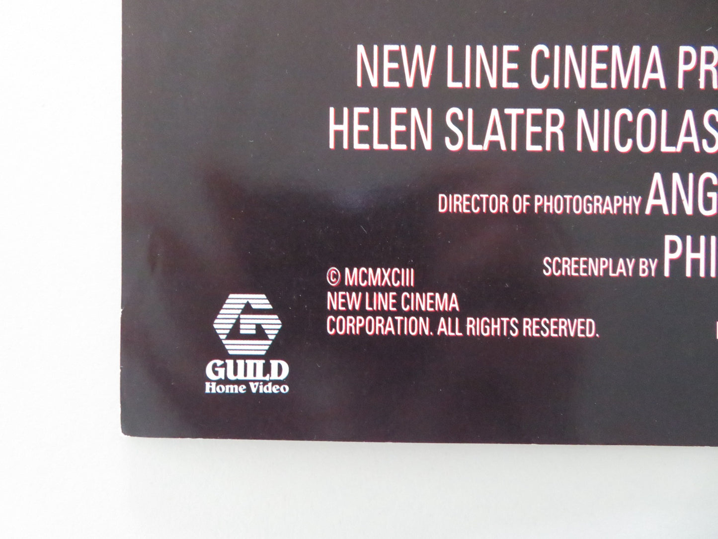 12:01 VHS VIDEO POSTER HELEN SLATER JONATHAN SILVERMAN 1993 - Rendezvous Cinema