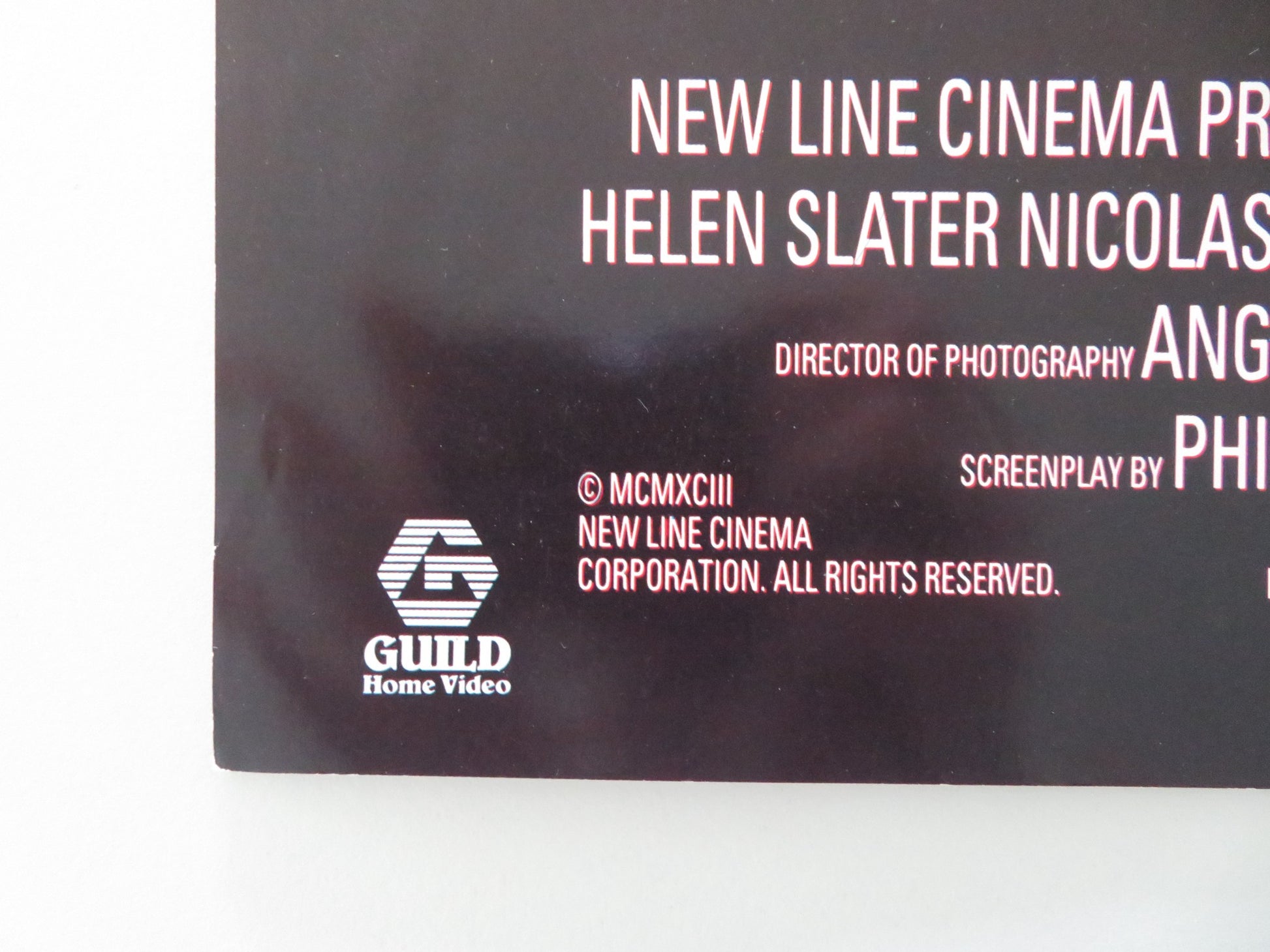 12:01 VHS VIDEO POSTER HELEN SLATER JONATHAN SILVERMAN 1993 - Rendezvous Cinema