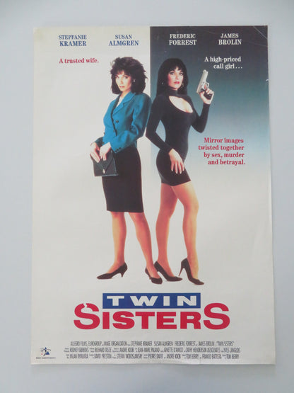 TWIN SISTERS VHS VIDEO POSTER STEPFANIE KRAMER JAMES BROLIN 1992 - Rendezvous Cinema