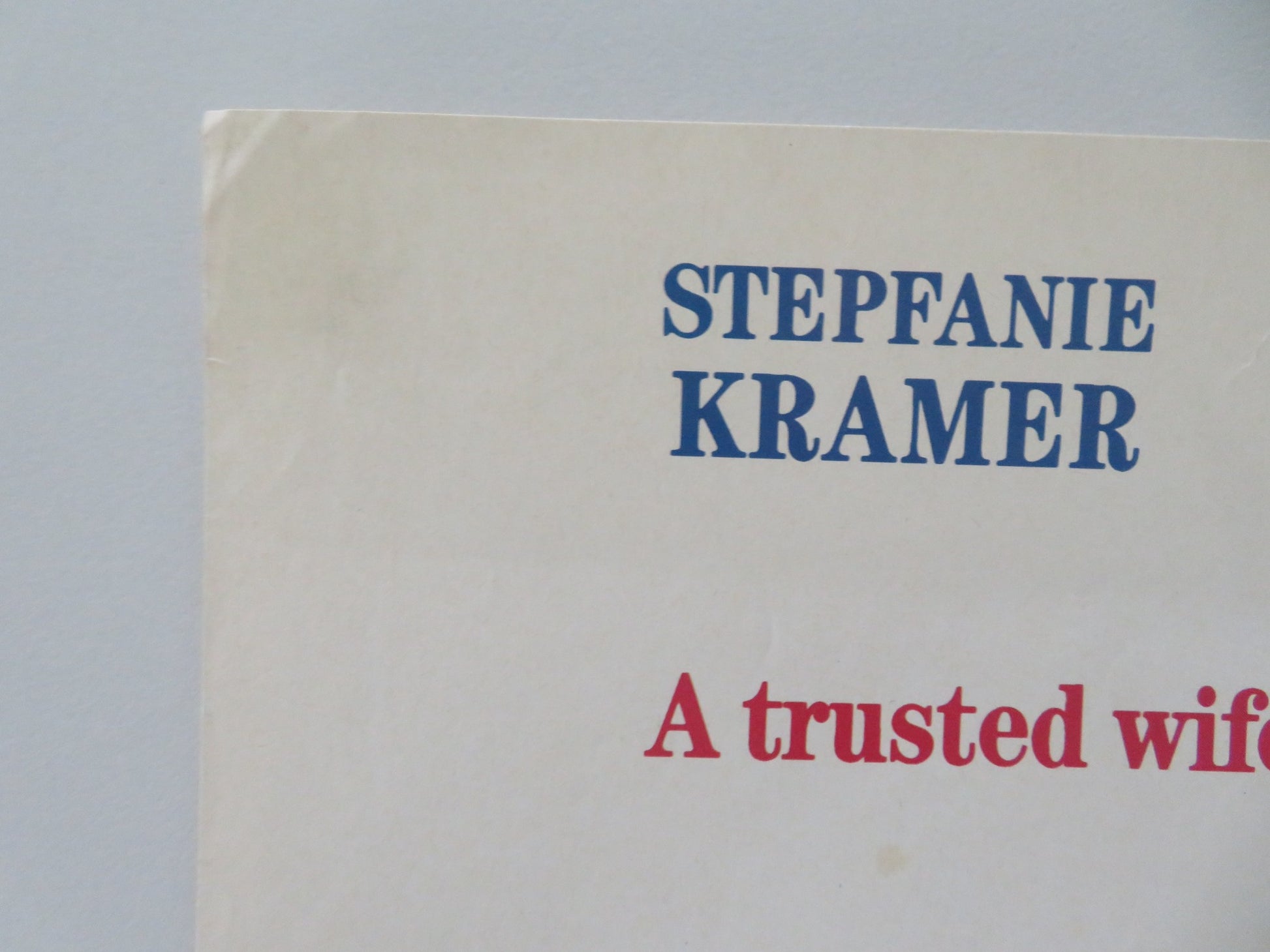 TWIN SISTERS VHS VIDEO POSTER STEPFANIE KRAMER JAMES BROLIN 1992 - Rendezvous Cinema