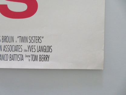 TWIN SISTERS VHS VIDEO POSTER STEPFANIE KRAMER JAMES BROLIN 1992 - Rendezvous Cinema