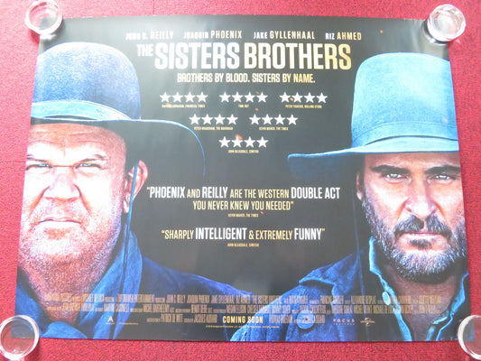 THE SISTERS BROTHERS UK QUAD ROLLED POSTER JOAQUIN PHOENIX JOHN C. REILLY 2018