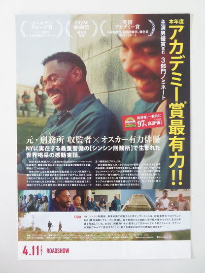 SING SING JAPANESE CHIRASHI (B5) POSTER COLMAN DOMINGO CLARENCE MACLIN 2023 - Rendezvous Cinema