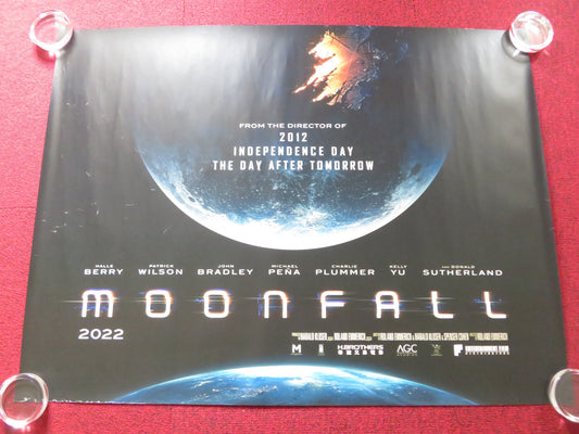 MOONFALL UK QUAD ROLLED POSTER HALLE BERRY PATRICK WILSON 2022