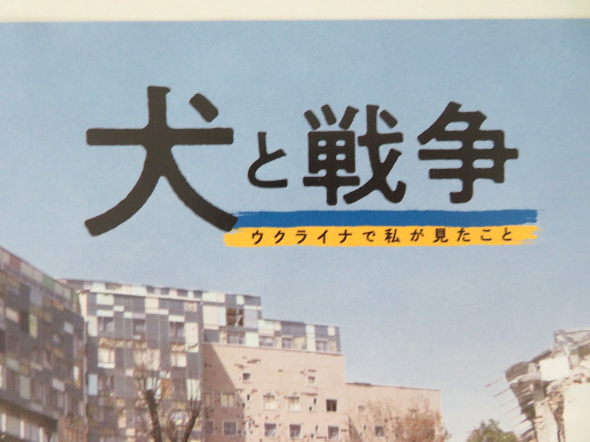 DOGS AND WAR: WHAT I SAW IN UKRAINE JAPANESE CHIRASHI (B5) POSTER HIGASHIDE 2025 - Rendezvous Cinema