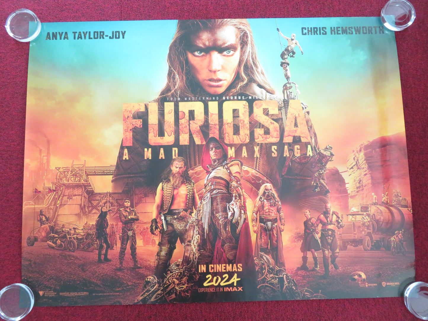 FURIOSA: A MAD MAX SAGA - B UK QUAD ROLLED POSTER ANYA TAYLOR-JOY 2024 - Rendezvous Cinema