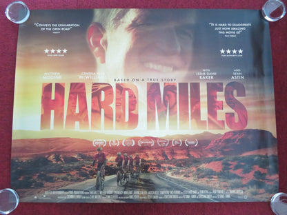 HARD MILES UK QUAD ROLLED POSTER MATTHEW MODINE CYNTHIA KAYE MCWILLIAMS 2023 - Rendezvous Cinema