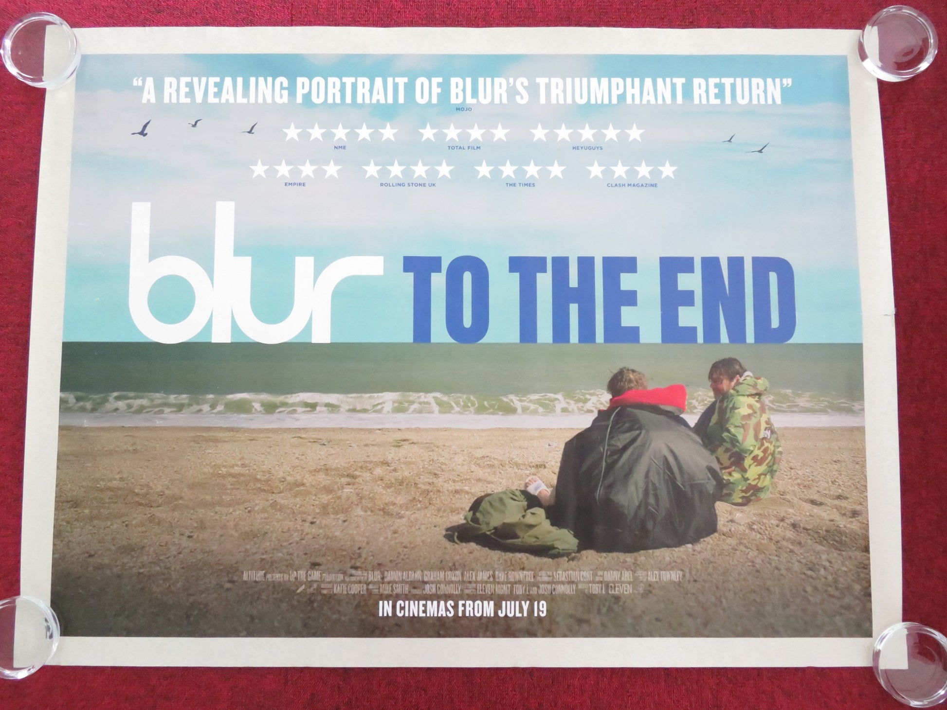 BLUR: TO THE END UK QUAD ROLLED POSTER DAMON ALBARN GRAHAM COXON 2024 - Rendezvous Cinema
