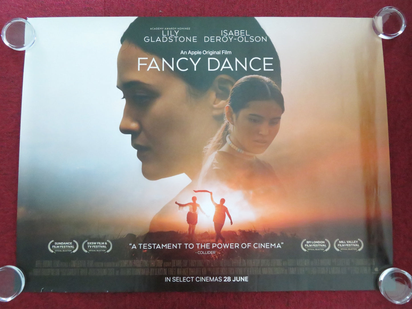 FANCY DANCE UK QUAD ROLLED POSTER LILY GLADSTONE ISABEL DEROY-OLSEN 2023 - Rendezvous Cinema