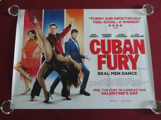 CUBAN FURY UK QUAD ROLLED POSTER NICK FROST CHRIS O'DOWD 2014