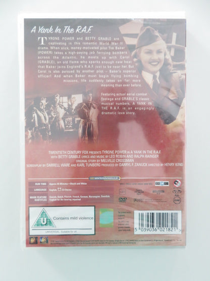 A YANK IN THE RAF - B (DVD) TYRONE POWER BETTY GRABLE 1941 REGION 2 - Rendezvous Cinema