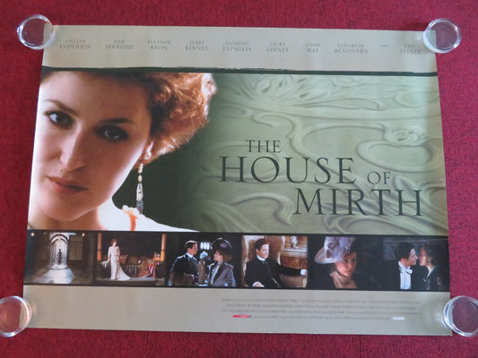 THE HOUSE OF MIRTH UK QUAD ROLLED POSTER GILLIAN ANDERSON DAN AYKROYD 2000