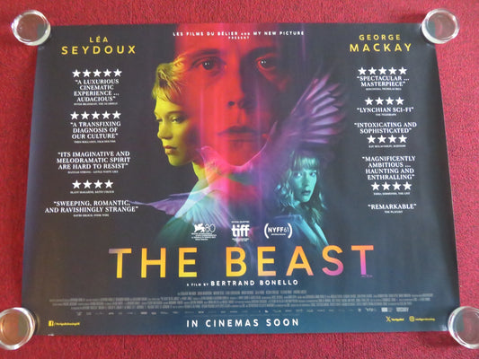 THE BEAST UK QUAD ROLLED POSTER LEA SEYDOUX GEORGE MACKAY 2023