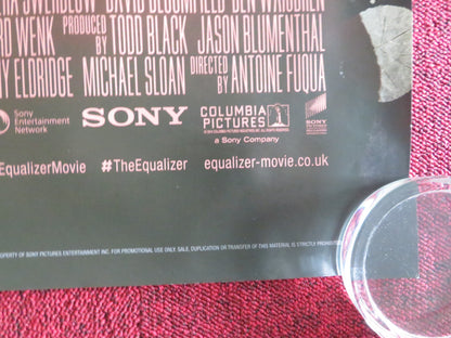 THE EQUALIZER UK QUAD ROLLED POSTER DENZEL WASHINGTON BILL PULLMAN 2014