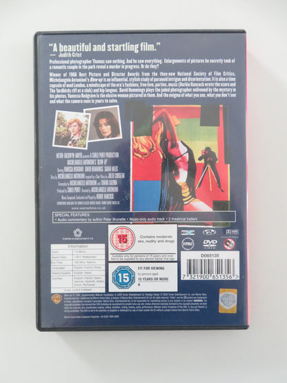 BLOW-UP (DVD) VANESSA REDGRAVE DAVID HEMMINGS SARAH MILES 1966 REGION 2 - Rendezvous Cinema