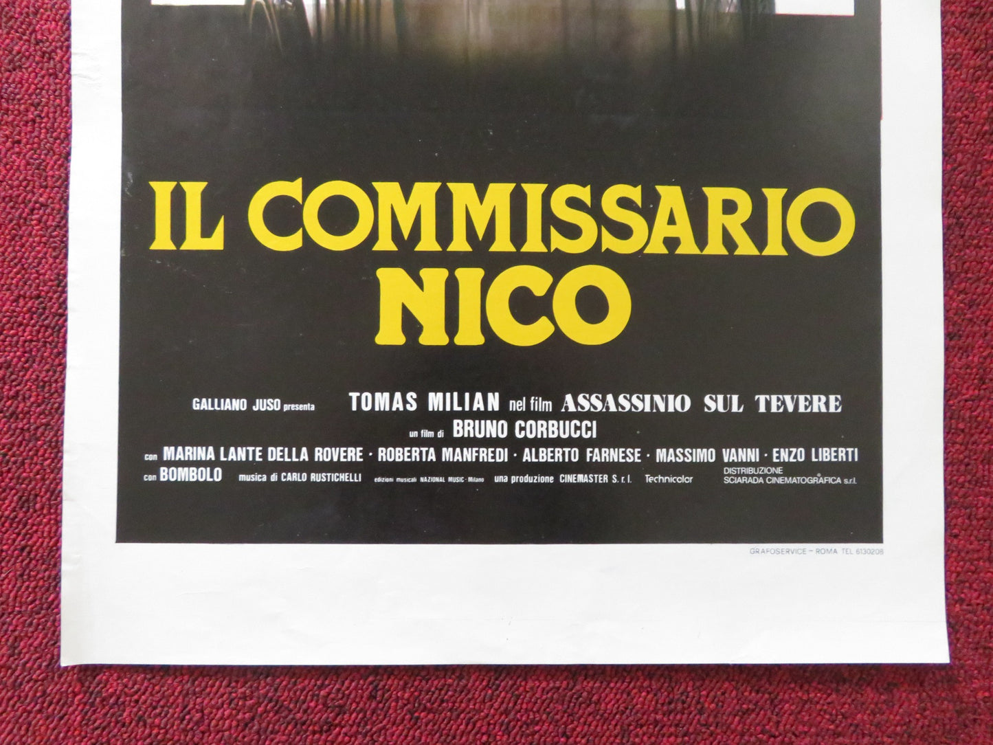 ASSASSINATION ON THE TIBER ITALIAN LOCANDINA POSTER BRUNO CORBUCCI 1979 - Rendezvous Cinema