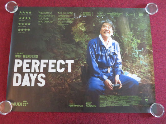 PERFECT DAYS UK QUAD ROLLED POSTER MIYAKO TANAKA KOJI YAKUSHO 2023