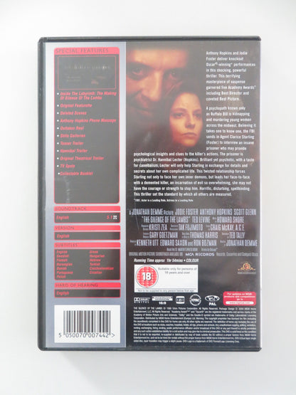 SILENCE OF THE LAMBS - B (DVD) ANTHONY HOPKINS JODIE FOSTER 1991 REGION 2