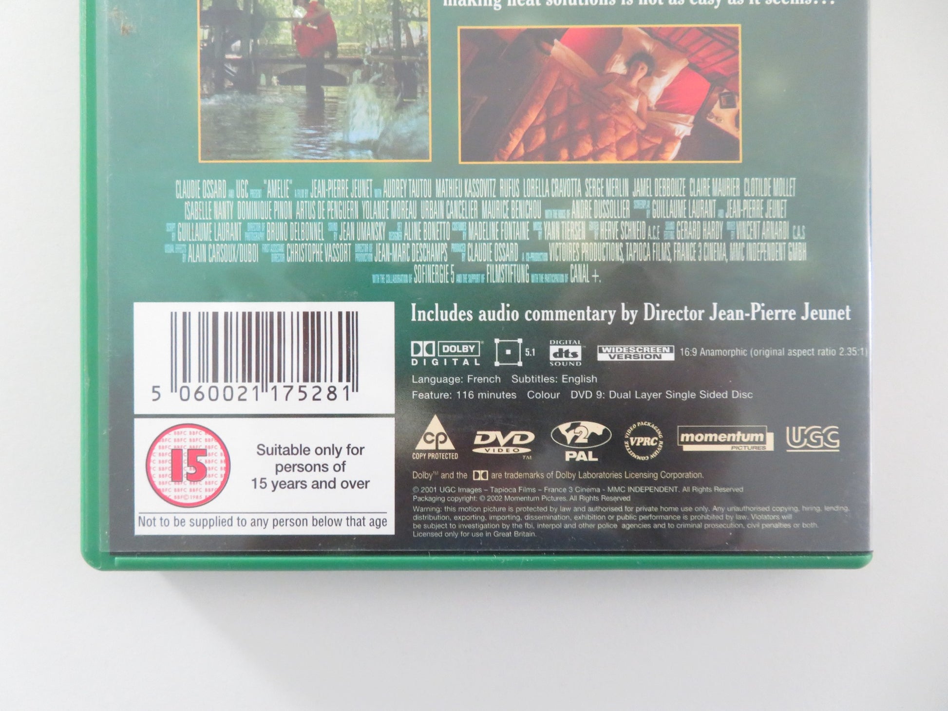 AMELIE (DVD) AUDREY TAUTOU MATHIEU KASSOVITZ 2001 REGION 2 - Rendezvous Cinema