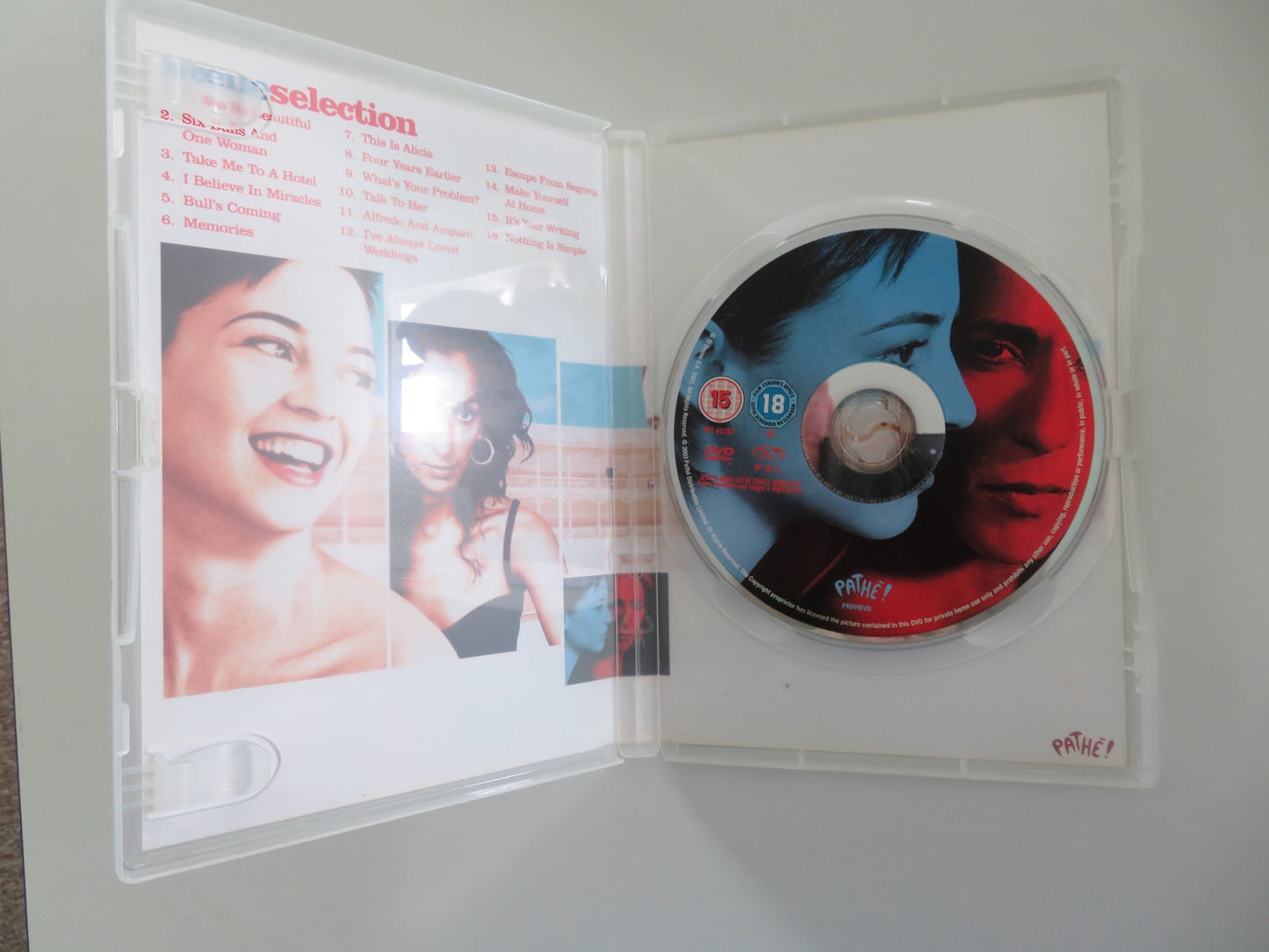 TALK TO HER (DVD) JAVIER CAMARA DARIO GRANDINETTI 2002 REGION 2 - Rendezvous Cinema