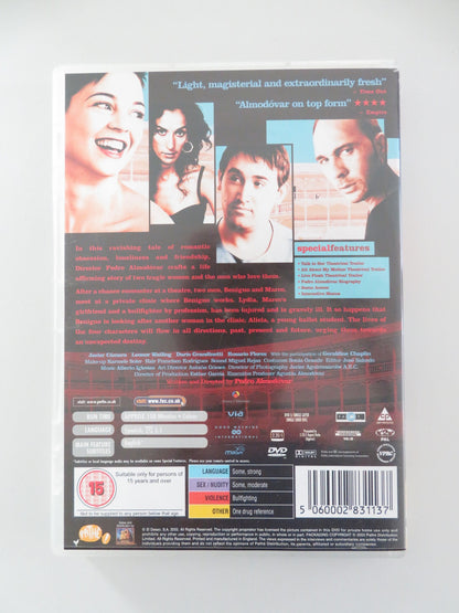 TALK TO HER (DVD) JAVIER CAMARA DARIO GRANDINETTI 2002 REGION 2 - Rendezvous Cinema